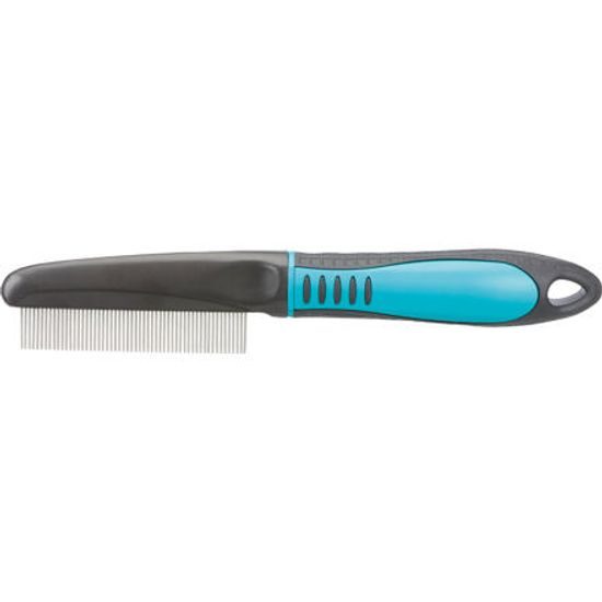 Trixie Hřeben středně hustý s protiskluzovou rukojetí 22cm