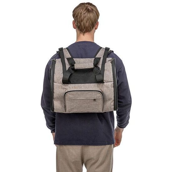 Trixie Transportní batoh SHIVA 41 x 30 x 21 cm do 8 kg hnědá/béžová