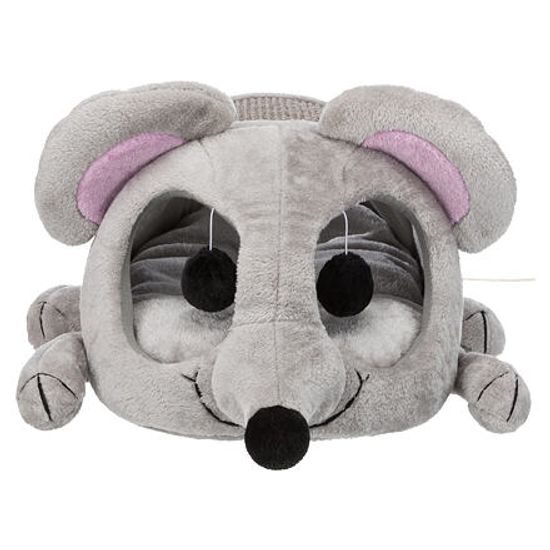 Trixie Plyšová myš LUKAS pelíšek s hračkou a škrábadlem 35x33x65cm