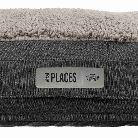 Trixie Ergonomický polštář BENDSON oválný 80x55cm tmavošedá/světlešedá