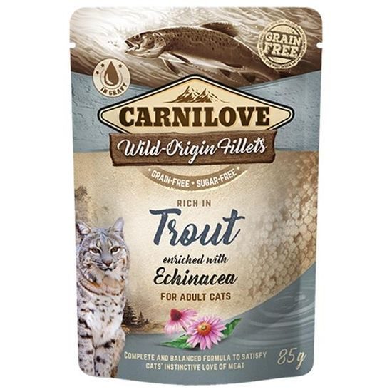 Carnilove Cat kapsička Rich in Trout Enriched with Echinacea 85 g