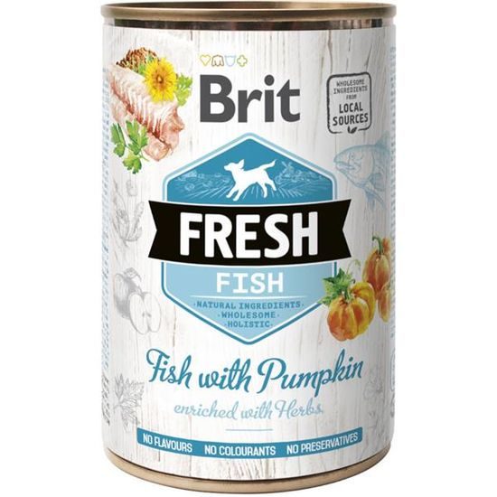 Brit Fresh konzerva Fish with Pumpkin 400 g
