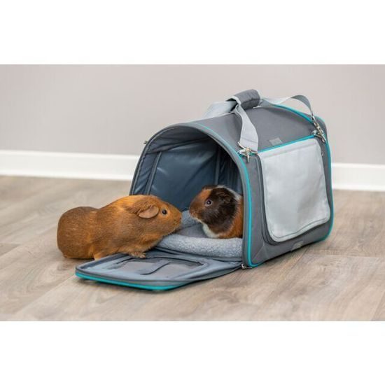 Trixie Transportní taška VICKY 40 x 27 x 28 cm do 5 kg šedá/tyrkysová