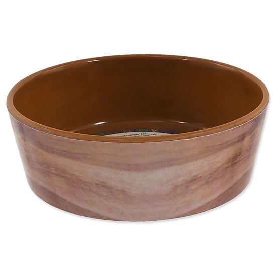 Dog fantasy Miska vzor dřevo hnědá 12,5cm 300ml