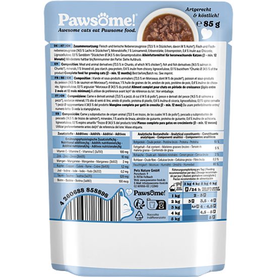 Pawsome! Junior s lososem 85 g