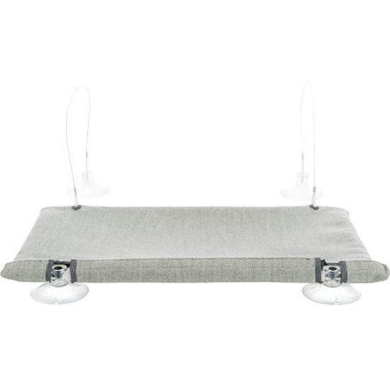 Trixie Odpočívadlo k připevnění na okno velur 50x30cm šedá