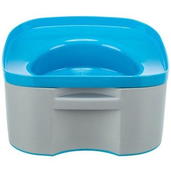 Trixie Cestovní miska STRONG 21x11x21cm tmavošedá/petrolejová