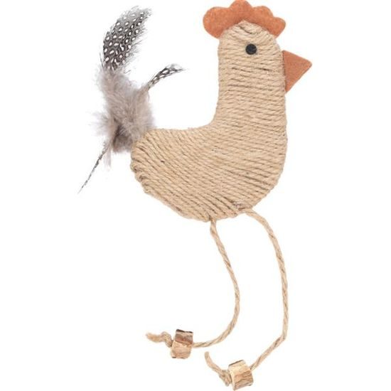 Flamingo Hračka cat Yutsa kohoutek hnědá