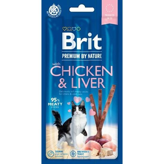 Brit Premium by Nature Cat Snack with Chicken & Liver 15 g