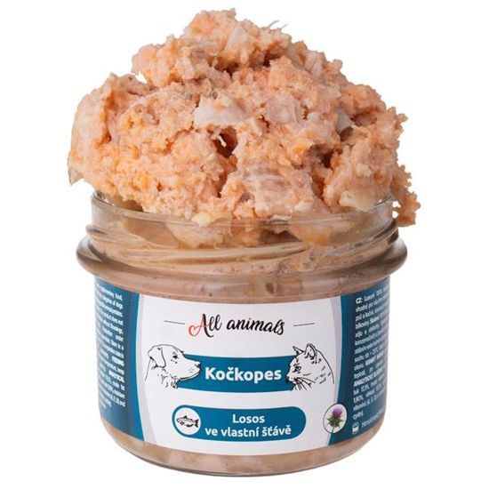 All Animals Kočkopes sklo losos ve vlastní šťávě 200g