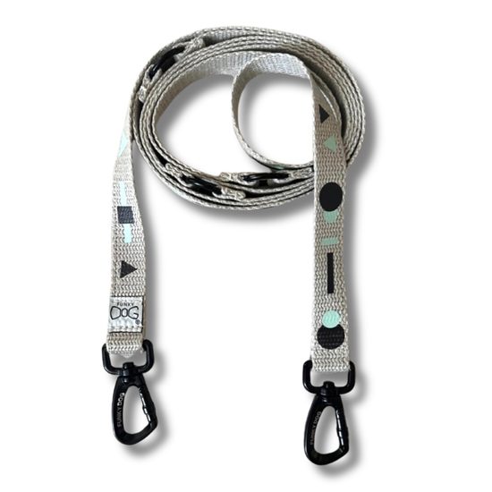 FUNKY DOG Konopné přepínací vodítko pro psa 3 m barevný vzor