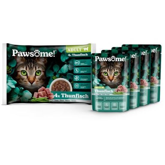 Pawsome! Adult s tuňákem masem Multipack 4x85 g
