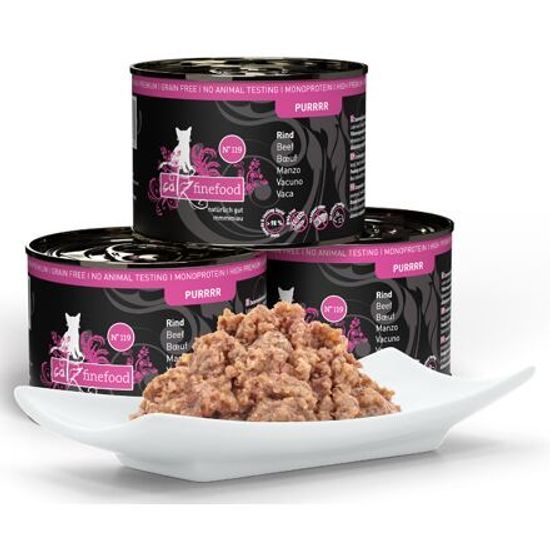 Catz finefood Konzerva CF Purr No.119 s hovězím masem 200 g