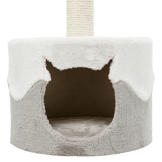 Trixie Škrábadlo jednopatrové kulaté NURIA 71cm bílo/šedé