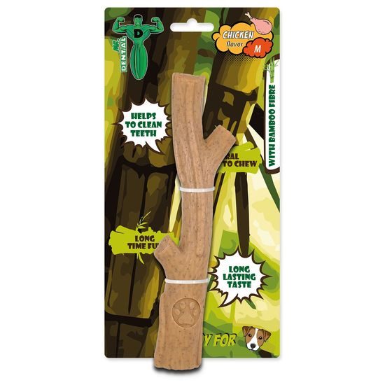 Mr.dental Hračka Mr. Dental žvýkací bambone klacek kuřecí M