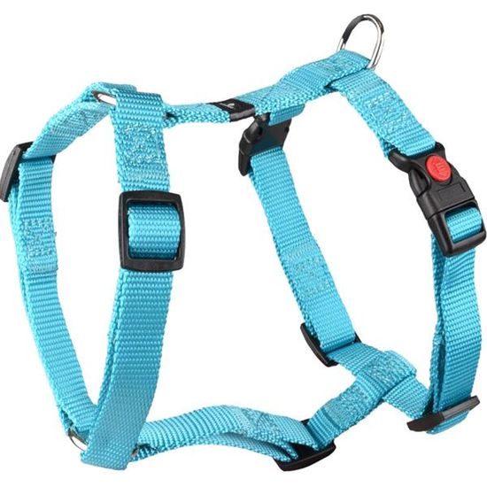 Flamingo Postroj nylon Ziggi tyrkysový S 1,5x35-50cm