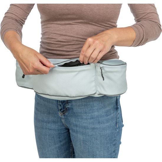 TRIXIE BAGGY Belt maxi ledvinka 44x33x18 cm/pas 62-125 cm žlutá/šedomodrá/lila LIMITOVANÁ NABÍDKA