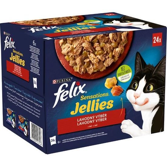 Felix Cat kapsička Sensations Jellies Multipack v želé 24x85 g