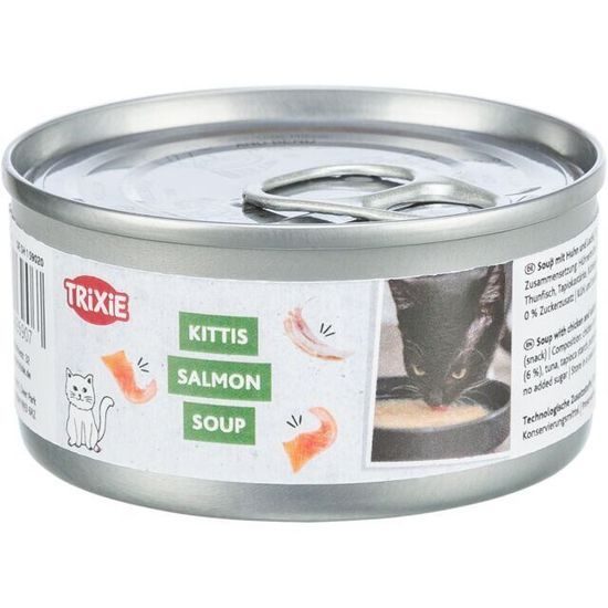 Trixie Salmon Soup losos & kuře tekutý pamlsek pro kočky (BAL 4 x 80 g)