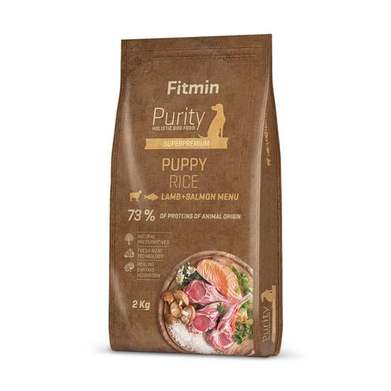 Fitmin Purity Lamb & Salmon Rice krmivo pro štěňata 2 kg