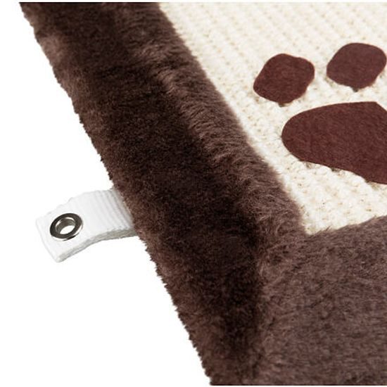 Trixie Škrábací podložka plyšová 70x45cm tmavě hnědá