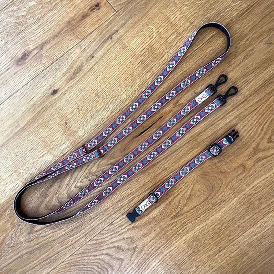 FUNKY DOG Přepínací bavlněné vodítko 3 m