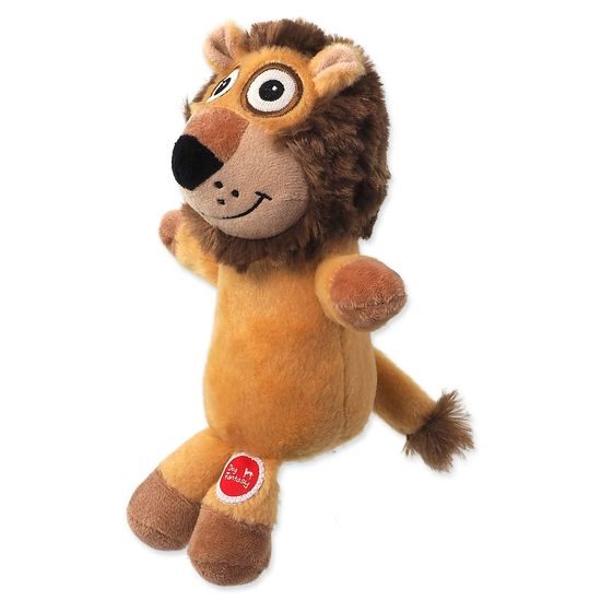 Dog fantasy Hračka Silent Squeak lev oranžový 23cm