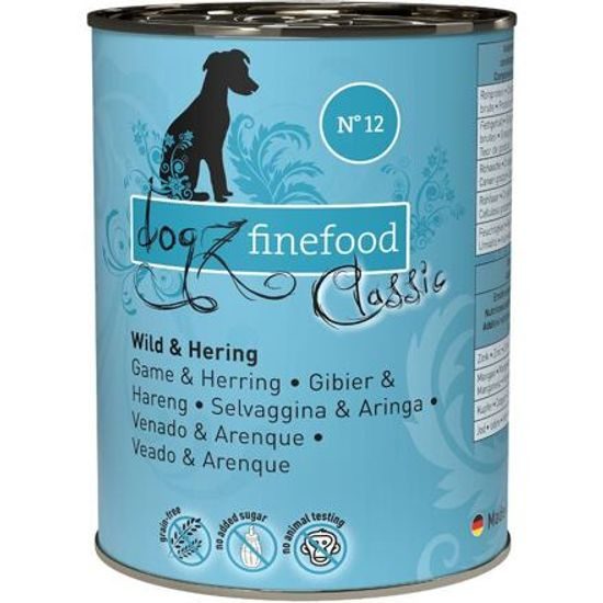 Dogz finefood Konzerva No.12 se zvěřinou a sledím masem 400 g