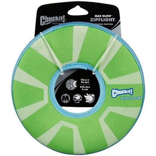 Chuckit! Létající talíř Zipflight Max Glow Medium svítící