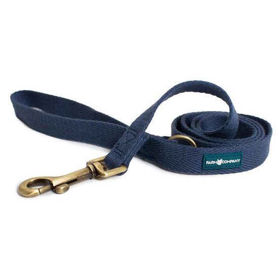 Farm Company ekologicky šetrné vodítko pro psy ze sojových vláken L/XL 2,5cm/120cm námořnická modrá
