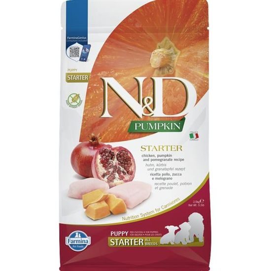 N&D PUMPKIN Dog GF Chicken & Pomegranate Starter Puppy All Breeds 2,5 kg