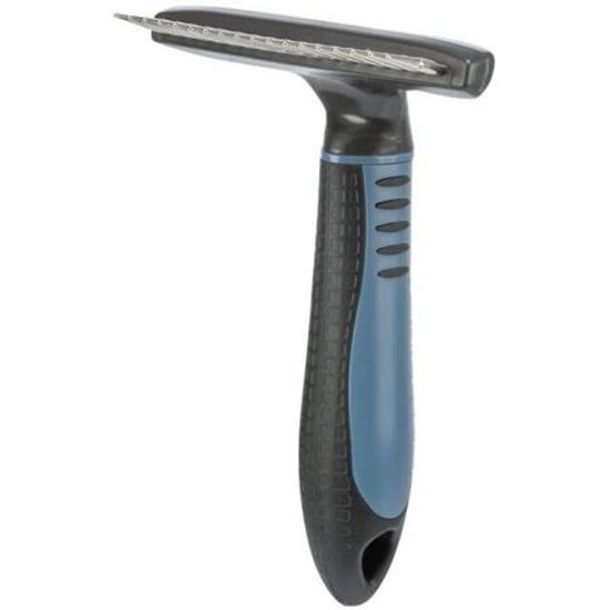 Trixie Hrablo dlouhá srst s antiskluzovou rukojetí 10x15cm zuby 2cm