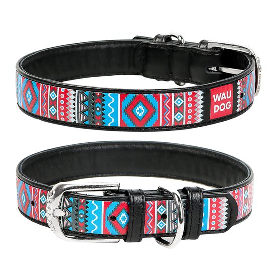 WAUDOG Obojek kožený Ethno
