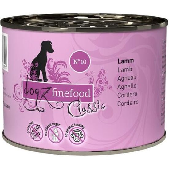 Dogz finefood Konzerva No.10 s jehněčím masem 200 g
