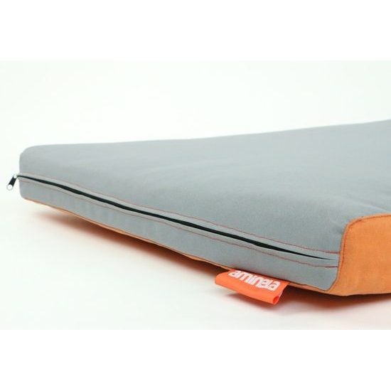 Matrace Aminela 120x80x10cm Half and Half šedá/oranžová