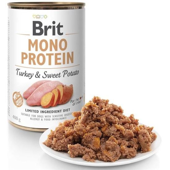 Brit Mono Protein konzerva Turkey & Sweet Potato 400 g
