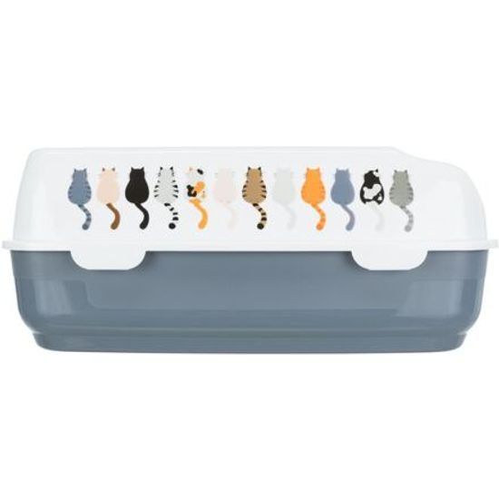 Trixie WC DELIO s okrajem a čistícím roštem 38x20x50cm