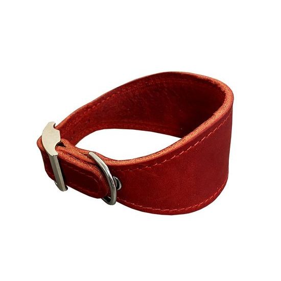 BAFPET Kožený obojek VIPET červená