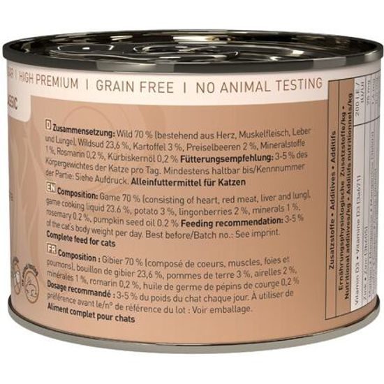 Catz finefood Konzerva CF No.9 se zvěřinou 200g