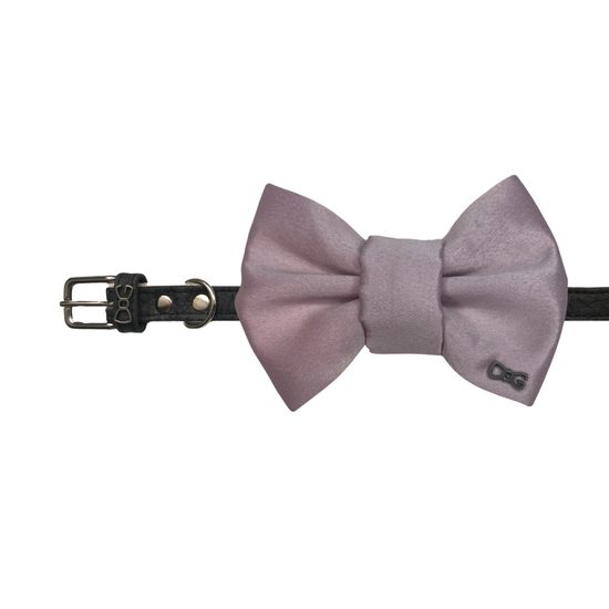 FUNKY DOG Svatební psí motýlek saténový světle fialový