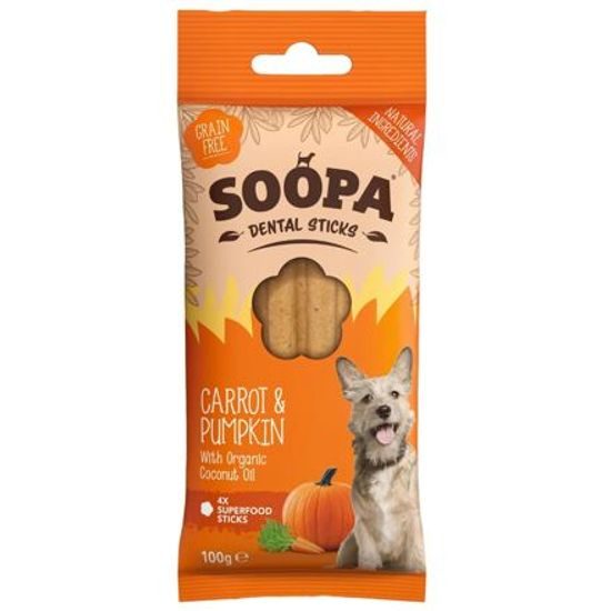 Soopa Pets Dentální tyčinky Soopa s mrkví a dýní 100 g