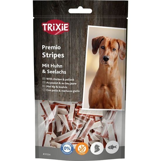 Trixie Premio STRIPES Ligh pásky kuře-treska 75 g