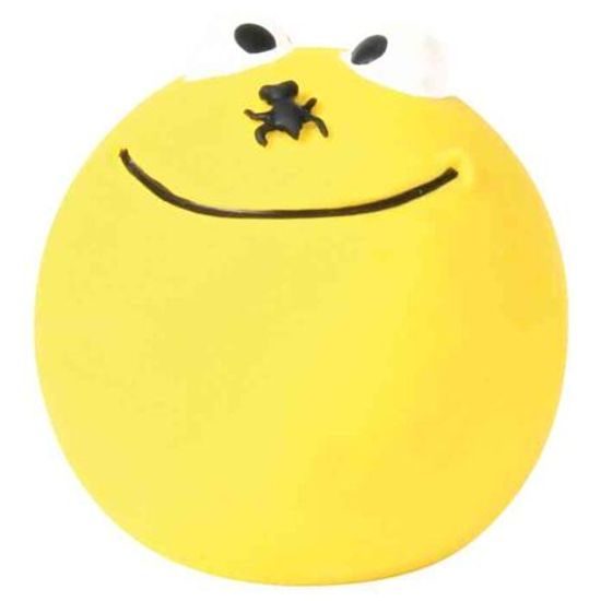 Trixie Latexový smajlík míček žlutý malý plněný 6cm