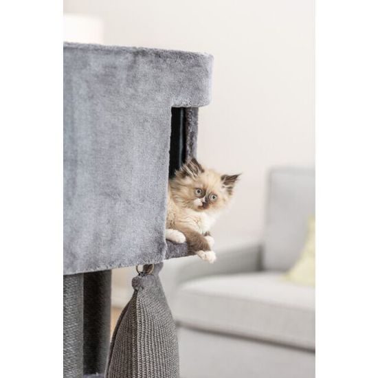 Trixie Škrabadlo ACTIVE 96x38 / 122 cm s lezeckou rampou šedá