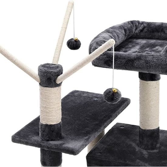 Vasagle Kočičí strom / škrabadlo modro-bílá, 154 cm