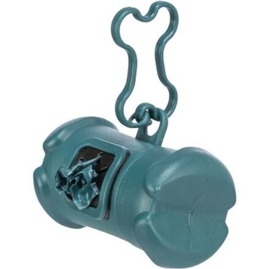 Trixie Plastový zásobník na sáčky na trus tvar KOST včetně 1 role 15ks