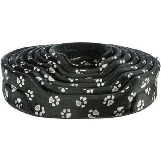 Trixie Pelech JIMMY oválný černý s tlapkami