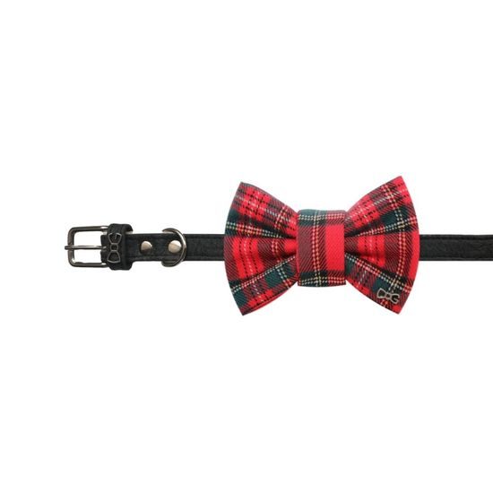 FUNKY DOG Skotský Červený kostkovaný motýlek