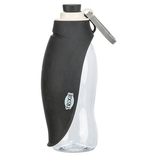 Trixie Lahev na vodu se sklopnou silikonovou miskou 0.55 l plast/silikon