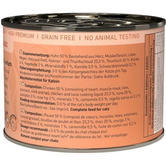 Catz finefood Konzerva CF No.25 s kuřecím masem a tuňákem 200g